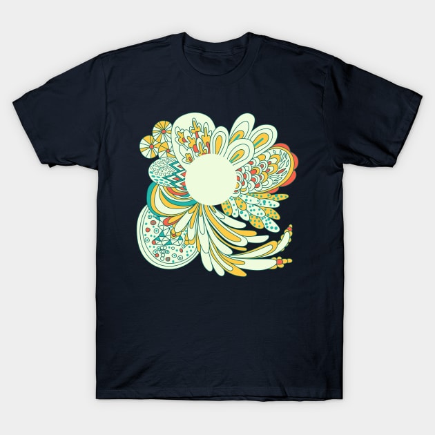 Abstract flower T-Shirt by Relaxing Positive Vibe